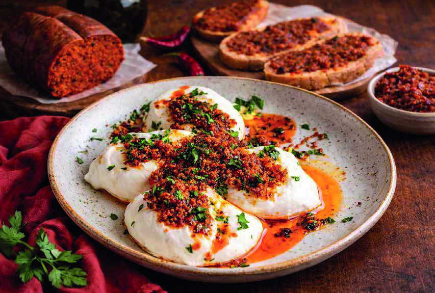 Burrata with Crispy Nduja