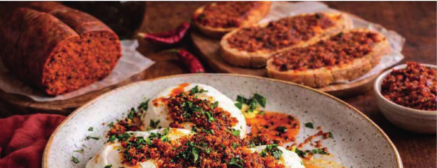 Burrata & ‘Nduja Crostini